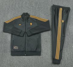 2025-26 Manchester United Black  Thailand Soccer Jacket Uniform-LH