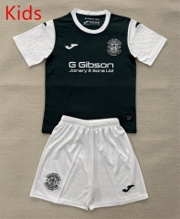 2025-2026 Hibernian FC Home Black Kid/Youth Soccer Uniform-AY