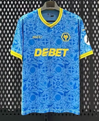 2025-2026 Wolverhampton Wanderers 3rd Away Blue Thailand Soccer Jersey AAA