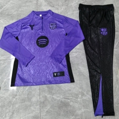 2025-2026 Barcelona Purple Thailand Soccer Tracksuit-411