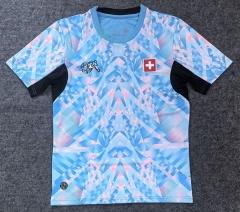 2025-26 Switzerland Away Blue Thailand Soccer Jersey AAA-2483