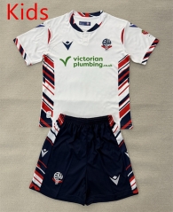2025-2026 Bolton Wanderers F.C  Home White Kids/Youth Soccer Uniform-AY