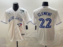 MLB Toronto Blue Jays White#22 Jersey(Logo 4)-0840
