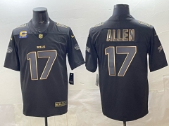 NFL Buffalo Bills Black&Gold#17 Jersey(Logo 4)-0840