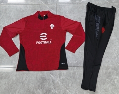 2025-26 AC Milan Red Long-Sleeve Thailand Soccer Tracksuit-411