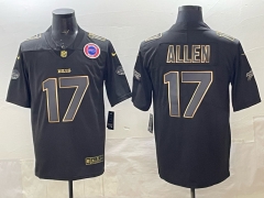 NFL Buffalo Bills Black&Gold#17 Jersey(Logo 5)-0840