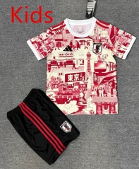 25-26 Special Edition Japan Red&Yellow Kids/Youth Soccer Uniform-4247