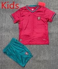 2025-2026 Portugal Home Red Kids/Youth Soccer Uniform-4247