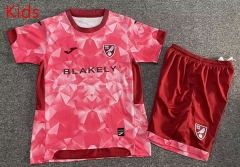 2025-26 Norwich City  2nd Away Pink Kids/Youth Soccer Uniform-7809