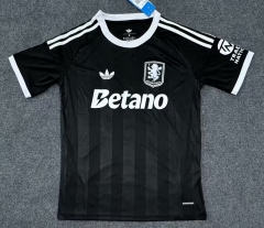(S-4XL) 2025-26 Aston Villa Goalkeeper Black Thailand Soccer Jersey AAA-2483