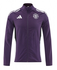 25-26 Manchester United Purple Trench Coats-LH