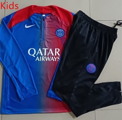 25-26 Paris Red&Blue Inkjet Thailand Soccer Tracksuit -815
