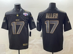 NFL Buffalo Bills Black&Gold#17 Jersey(Logo 1)-0840