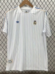 Retro Version 25-26 Real Madrid White Thailand Soccer Jersey-2483