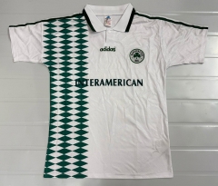 Retro Version 95-96 Panathinaikos F.C. Away White Thailand Soccer Jersey AAA-503
