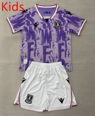2025-2026 Sheffield United 2nd Away Purple Kids/Youth Soccer Uniform-AY