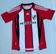 Retro Version 07-08 River Plate Away Red&White Thailand Soccer Jersey AAA-503