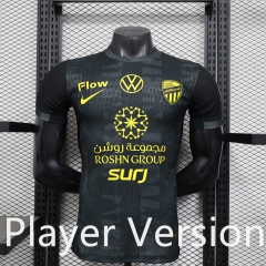 Player Version 25-26 Al Ittihad Saudi Second Away Black Thailand Soccer Jersey AAA-888