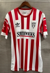25-26 Derry City F.C White&Red Thailand Soccer Jersey AAA-3402