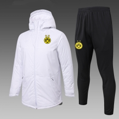 2025-2026 Borussia Dortmund White Cotton Coat Uniform With Hat-815