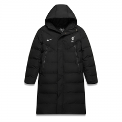 2025-26 Liverpool Black Thailand Soccer Coat With Hat-1836