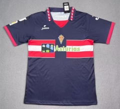 Retro Version 96-97 Sporting de Gijón 2nd Away Royal Blue Thailand Soccer Jersey AAA-2282