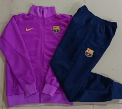 2025-26 Barcelona Purple  Thailand Soccer Jacket Uniform-815