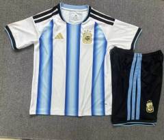 25-26 Argentina Home Blue&White Kids/Youth Soccer Uniform