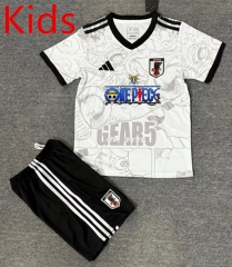 25-26 Special Edition Japan White Kids/Youth Soccer Uniform-4247
