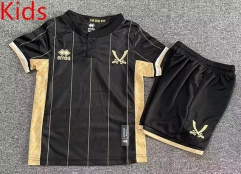 2025-2026 Sheffield United Goalkeeper Black Kids/Youth Soccer Uniform-7809