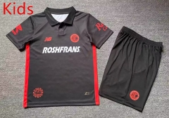 2025-2026 Deportivo Toluca FC 2nd Away Black Kids/Youth Soccer Uniform-912
