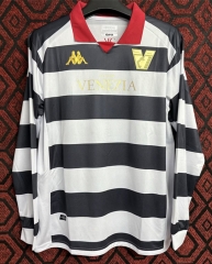 2025-26  Venezia F.C. 2nd  Away Black&White LS Thailand Soccer Jersey AAA-2071