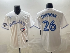 MLB Toronto Blue Jays White#26 Jersey(Logo 4)-0840