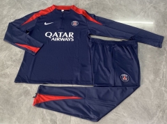 25-26 Paris Royal Blue Thailand Soccer Tracksuit -411