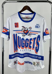 2026 MN Retro Version Denver Nuggets White Short-Sleeved NBA Jersey-311