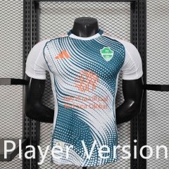 Player Version 25-26 Al-Ahli Second Away White&Blue Thailand Soccer Jersey AAA-888