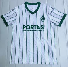 Retro Version 87-88 Season SV Werder Bremen Home WhiteThailand Soccer Jersey AAA-503