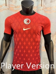 Player Version 2025-26 HONGKONG Home Red Thailand Sccer Jersey AAA-3481