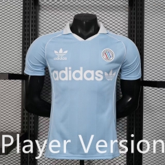 Player version 25-26 Retro Version Casual Adidas Light Blue T-shirt-888