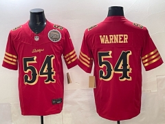 NFL San Francisco 49ers 5th Generation Red #54 Jersey(Logo 2)-0840