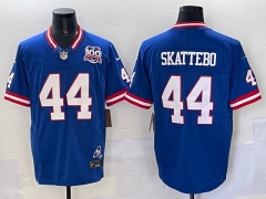 NFL New York Giants Retro Version 3rd Generation Blue #44 Jersey(Logo 2)-0840