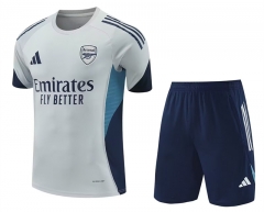 2025-2026 Arsenal Light Gray Short-Sleeve Thailand  Soccer Uniform-418