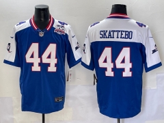 NFL New York Giants Retro Version 3rd Generation Blue&White #44 Jersey(Logo 1)-0840