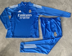 25-26 Real Madrid Colorful Blue Thailand Soccer Tracksuit-411