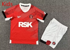 25-26 Charlton Home Red  Kids/Youth Soccer Uniform-7809