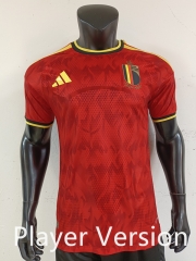 Player Version 26-27 Belgium Home Red Thailand Soccer Jersey AAA-0871
