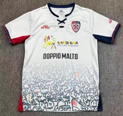 2025-26 Cagliari Calcio Away White Thailand Soccer Jersey AAA-417