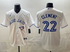 MLB Toronto Blue Jays White#22 Jersey(Logo 1)-0840