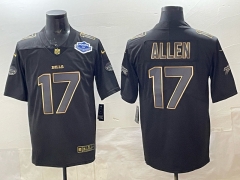 NFL Buffalo Bills Black&Gold#17 Jersey(Logo 3)-0840