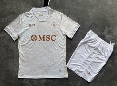 2025-26 Napoli Away White Soccer Uniform(Without tricolor seal)-2483